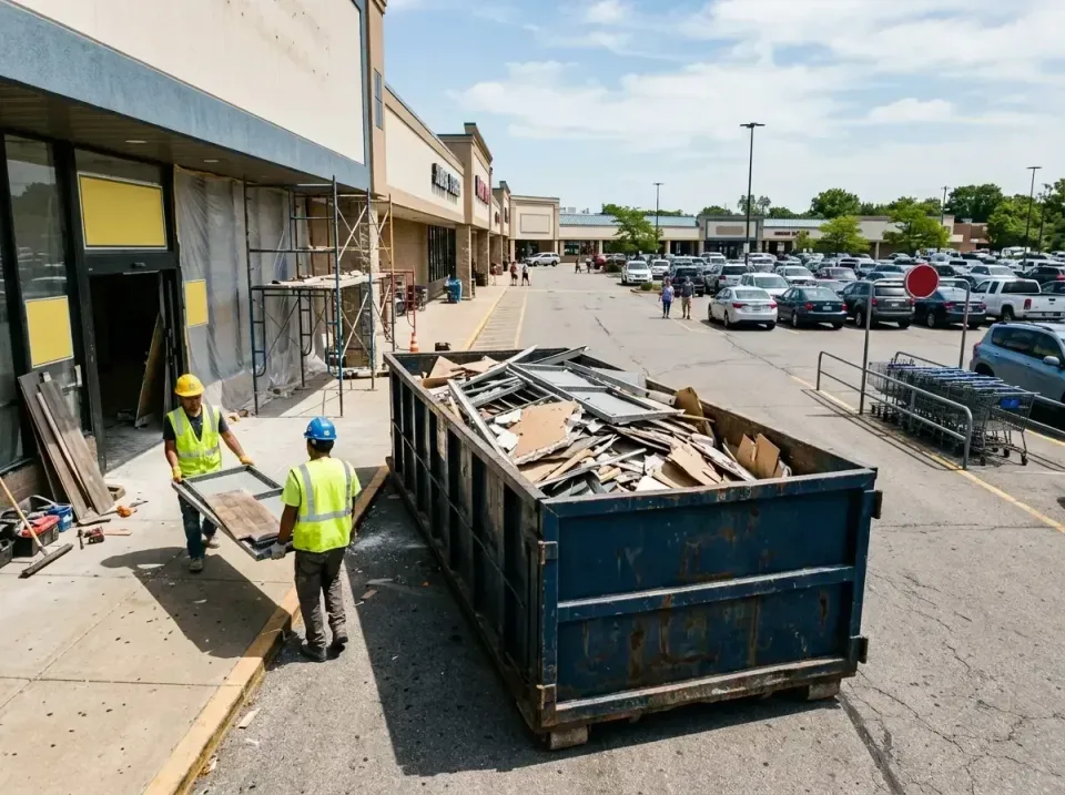 retail-store-renovation-debris-003 — frequently asked questions, Roll-off Dumpster Rentals in Maple Glen, PA